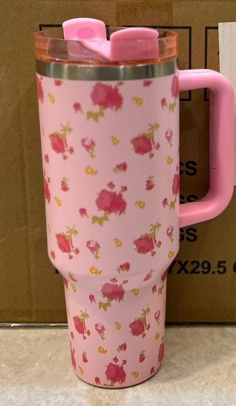 1200ml Floral Insulated Tumbler – Leak-Proof, Stylish & Large