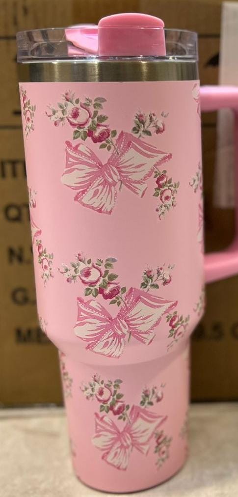 1200ml Floral Insulated Tumbler – Leak-Proof, Stylish & Large