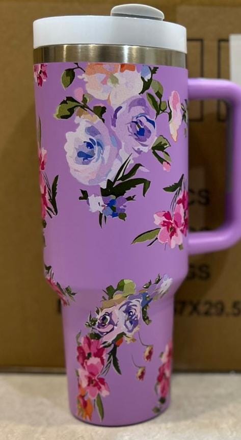 1200ml Floral Insulated Tumbler – Leak-Proof, Stylish & Large