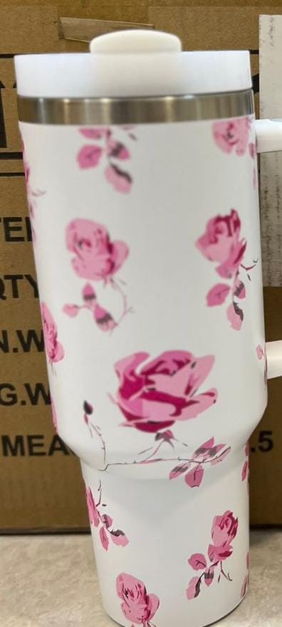 1200ml Floral Insulated Tumbler – Leak-Proof, Stylish & Large